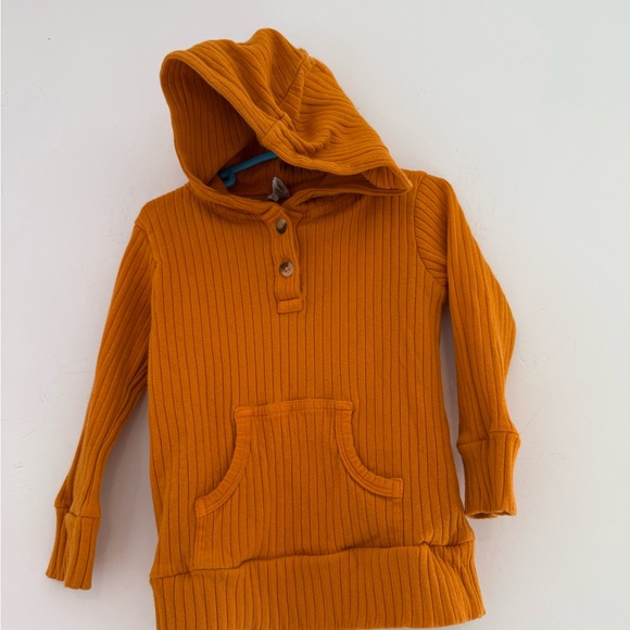 kate quinn Other - Kate Quinn Vibrant Orange Ribbed Hoodie 18-24m | Kate Quinn boys unisex hoodie